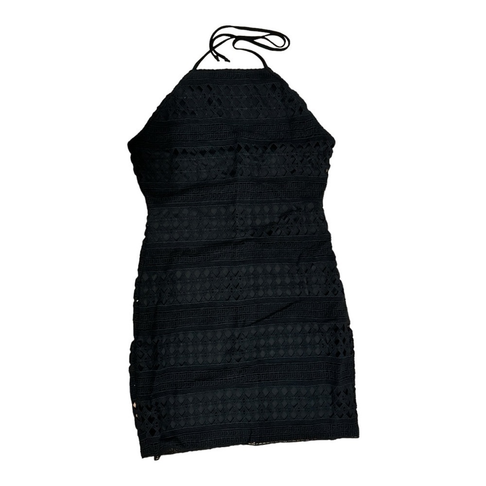 Black mini dress - halter - Jack by BB Dakota size 8 - Picture 4 of 9